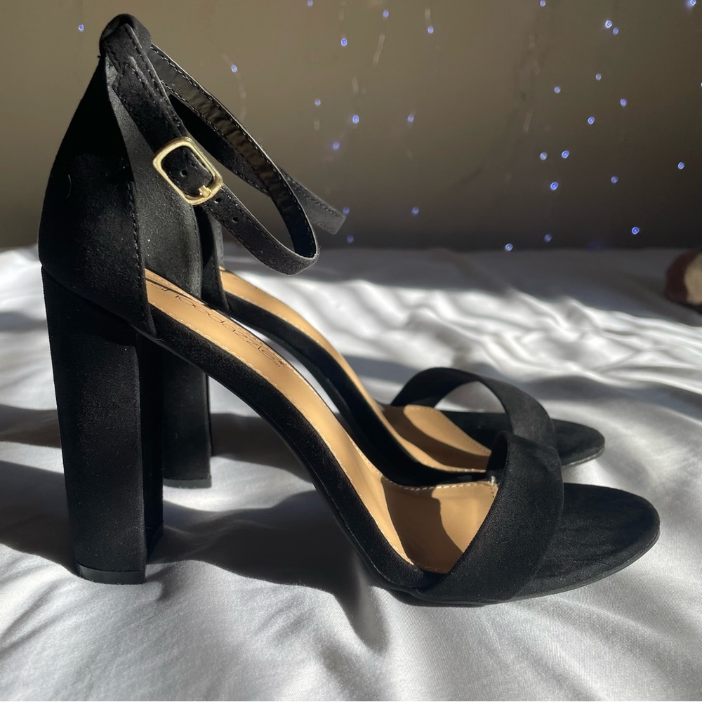 Suede High Heels